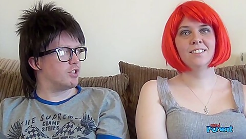 Brunette's first time on camera