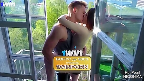 Hot Pearl - Fiery Fucking On The Balcony With Tim Deen