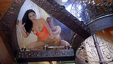 Fucked Doggy Style On Glass Floor With Marc Rose, Dane Jones And Nelly Kent