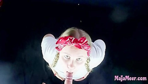 Maja Meer In Shy Chubby Girl Love Sucking Cock - Cum On Face