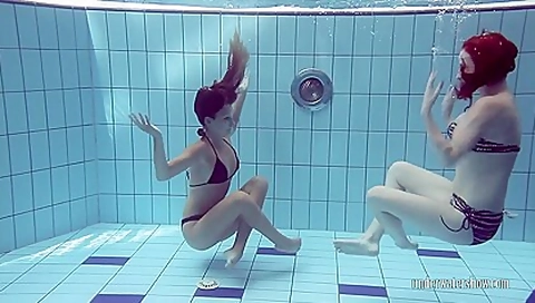 Two Sensual Babes Lucy And Katrin Swimming Naked