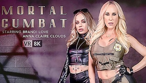 Anna Claire Clouds And Brandi Love - Mortal Cumbat - Hardcore Mff Threesome Mortal Kombat Parody Porn