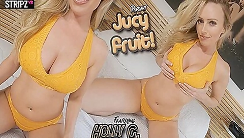 Jucy Fruit! - Huge Tits Stripper With Holly Gibbons