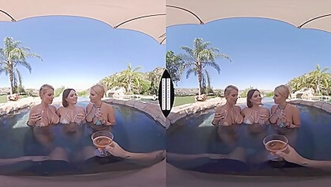 Justin Hunt, Krissy Lynn And Rachael Cavalli In Triple Blowjob And Fucking